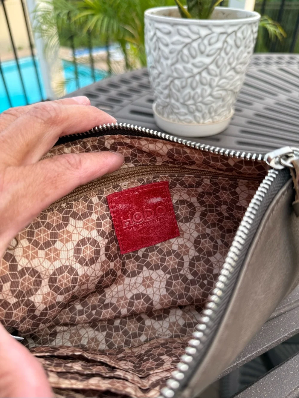 Hobo Leather wristlet.